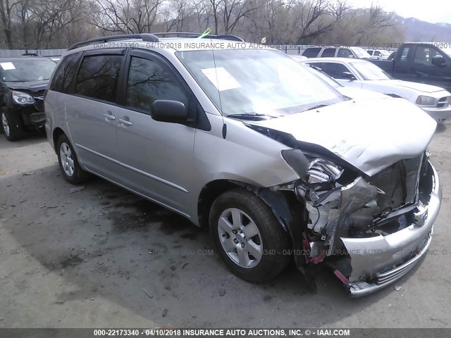 5TDZA23C35S345100 - 2005 TOYOTA SIENNA CE/LE SILVER photo 1