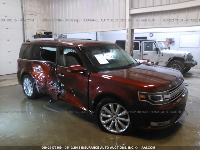 2FMHK6DT4GBA11138 - 2016 FORD FLEX LIMITED BROWN photo 1