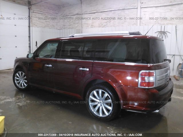 2FMHK6DT4GBA11138 - 2016 FORD FLEX LIMITED BROWN photo 3