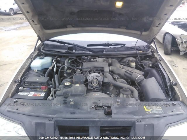 1LNHM81W14Y628368 - 2004 LINCOLN TOWN CAR EXECUTIVE/SIGNATURE ბეჟი ფოტო 10