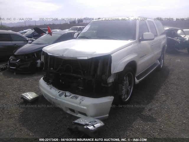 3GYFK66N54G117739 - 2004 CADILLAC ESCALADE ESV WHITE photo 2