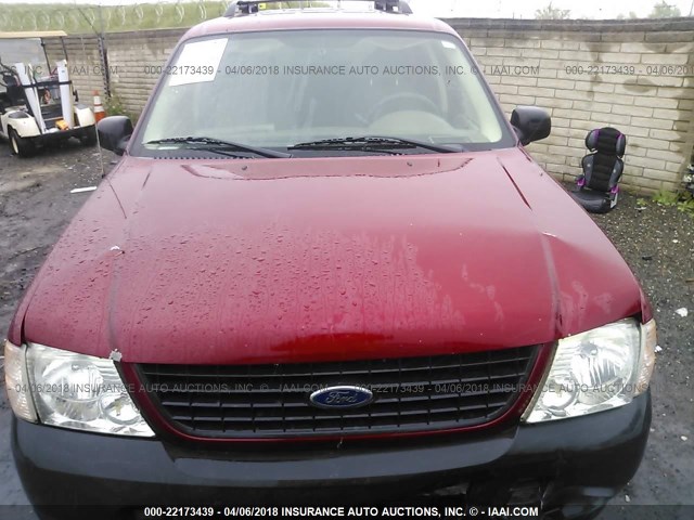 1FMZU62E55ZA68686 - 2005 FORD EXPLORER XLS/XLS SPORT RED photo 10