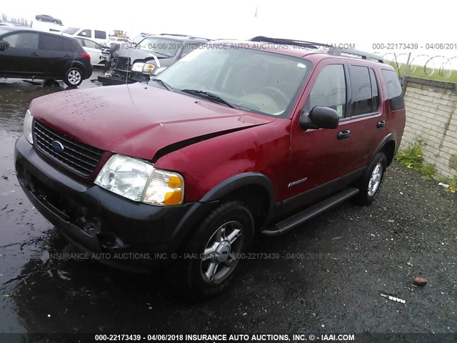 1FMZU62E55ZA68686 - 2005 FORD EXPLORER XLS/XLS SPORT RED photo 2