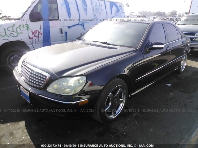 WDBNG70J66A465550 - 2006 MERCEDES-BENZ S 430 BLACK photo 2