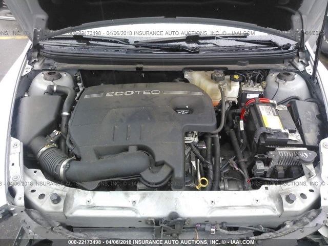 1G1ZB5EB0A4119856 - 2010 CHEVROLET MALIBU LS ვერცხლისფერი ფოტო 10