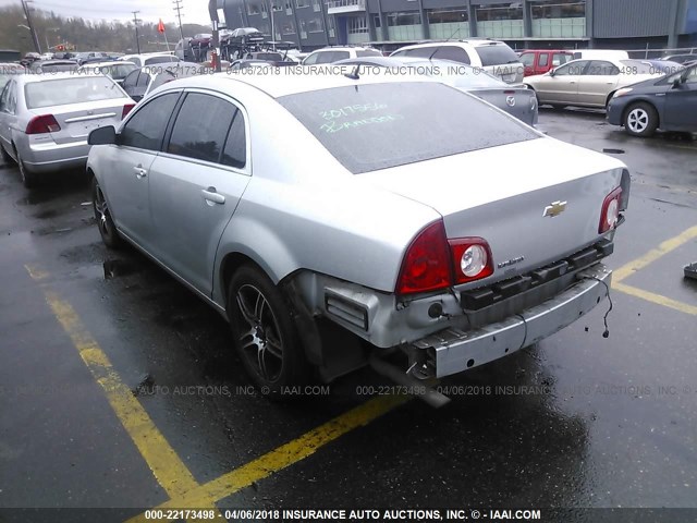 1G1ZB5EB0A4119856 - 2010 CHEVROLET MALIBU LS ვერცხლისფერი ფოტო 3