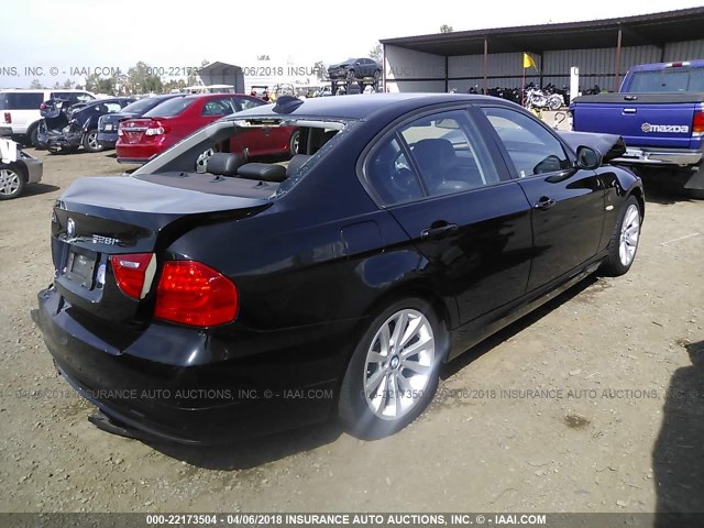 WBAPH5C52BA446611 - 2011 BMW 328 I SULEV BLACK photo 4