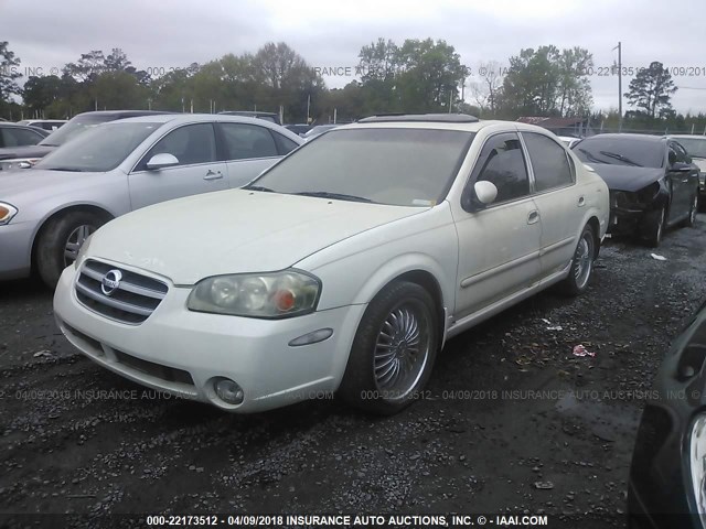 JN1DA31A73T407827 - 2003 NISSAN MAXIMA GLE/SE WHITE photo 2