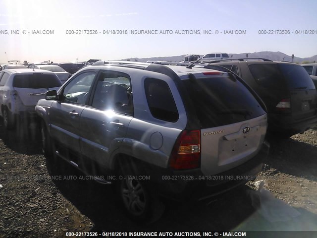 KNDJF723367255566 - 2006 KIA NEW SPORTAGE  SILVER photo 3