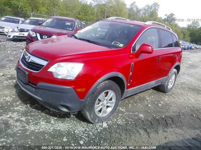3GSCL33P39S533243 - 2009 SATURN VUE XE RED photo 2