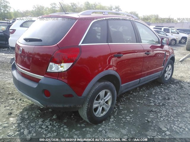 3GSCL33P39S533243 - 2009 SATURN VUE XE RED photo 4
