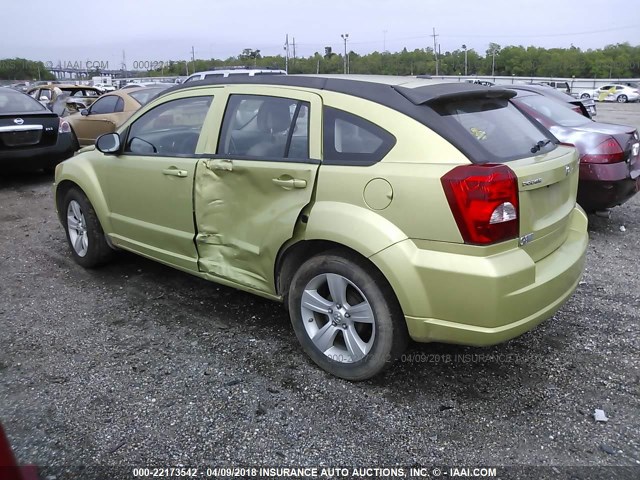 1B3CB4HA5AD591823 - 2010 DODGE CALIBER SXT GREEN photo 3