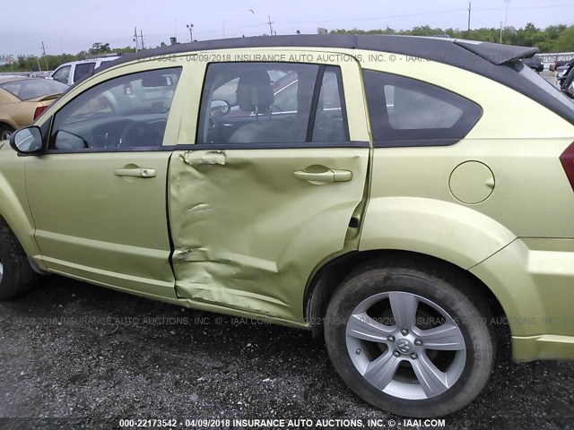 1B3CB4HA5AD591823 - 2010 DODGE CALIBER SXT GREEN photo 6