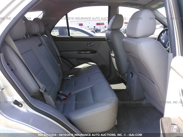 KNDJD736485796493 - 2008 KIA SORENTO EX/LX GRAY photo 8