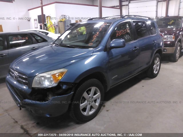 JTMBD31V185172870 - 2008 TOYOTA RAV4 LIMITED BLUE photo 2