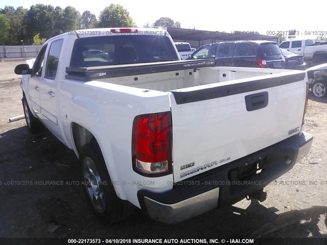 3GTP1VE03BG217378 - 2011 GMC SIERRA C1500 SLE WHITE photo 3