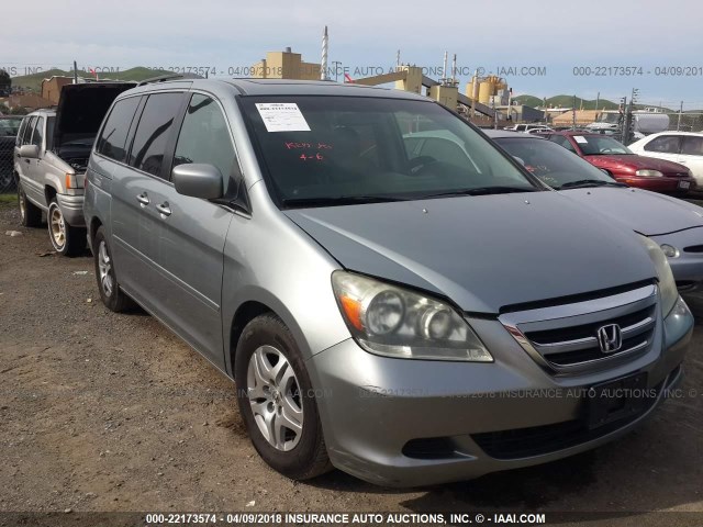 5FNRL38706B092867 - 2006 HONDA ODYSSEY EXL GRAY photo 1