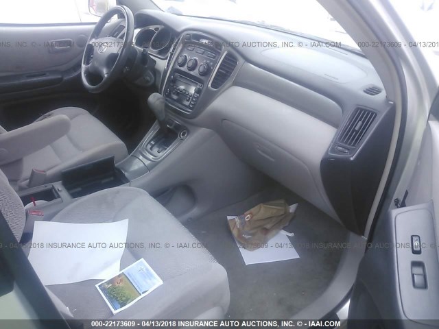 JTEHF21A830142374 - 2003 TOYOTA HIGHLANDER LIMITED SILVER photo 5