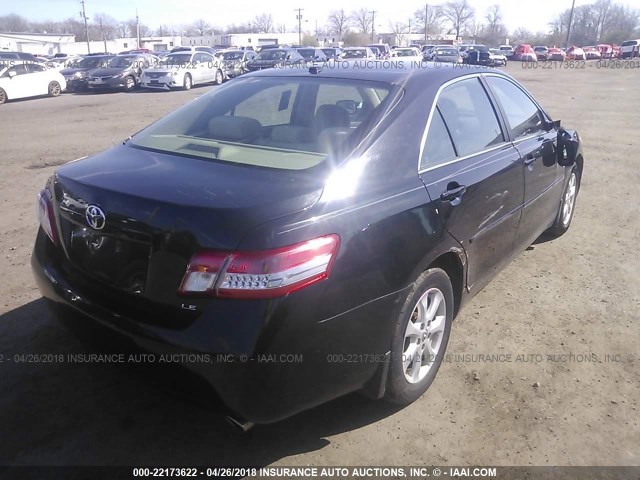 4T1BK3EK8BU631147 - 2011 TOYOTA CAMRY SE/LE/XLE Черный фото 4