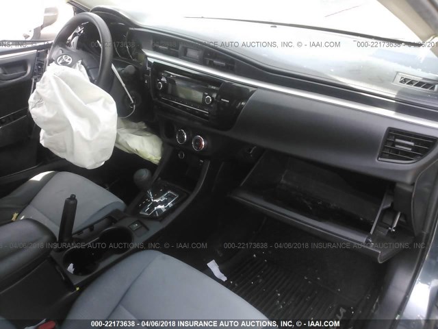5YFBURHE7FP256670 - 2015 TOYOTA COROLLA L/LE/LE PLS/PRM/S/S PLS GRAY photo 5