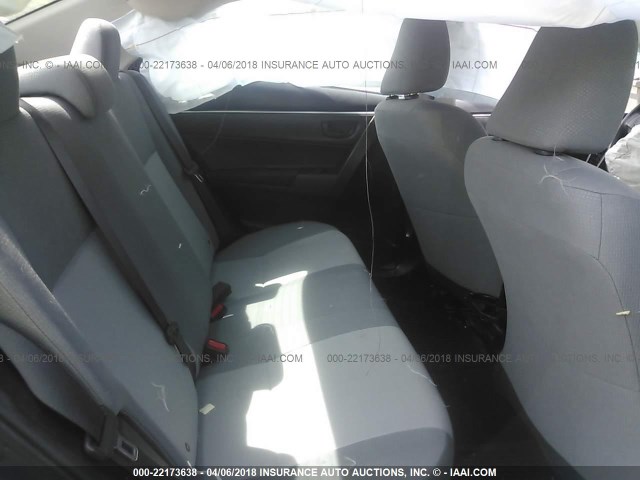 5YFBURHE7FP256670 - 2015 TOYOTA COROLLA L/LE/LE PLS/PRM/S/S PLS GRAY photo 8