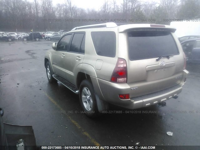 JTEBU17R140043657 - 2004 TOYOTA 4RUNNER LIMITED GOLD photo 3