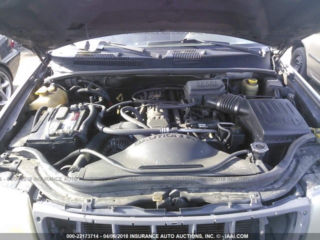 1J4G248S0YC237369 - 2000 JEEP GRAND CHEROKEE LAREDO GRAY photo 10