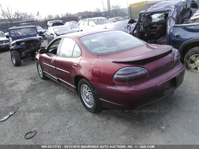 1G2WP52K5YF173463 - 2000 PONTIAC GRAND PRIX GT MAROON photo 3