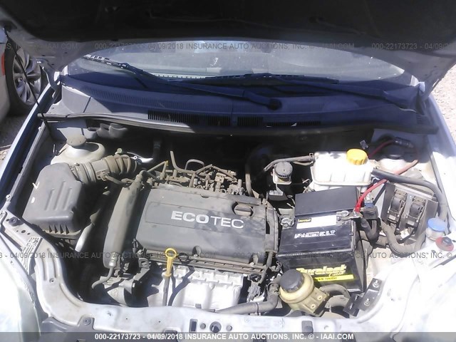 KL1TD5DE2BB134043 - 2011 CHEVROLET AVEO LS/LT 银色 照片 10