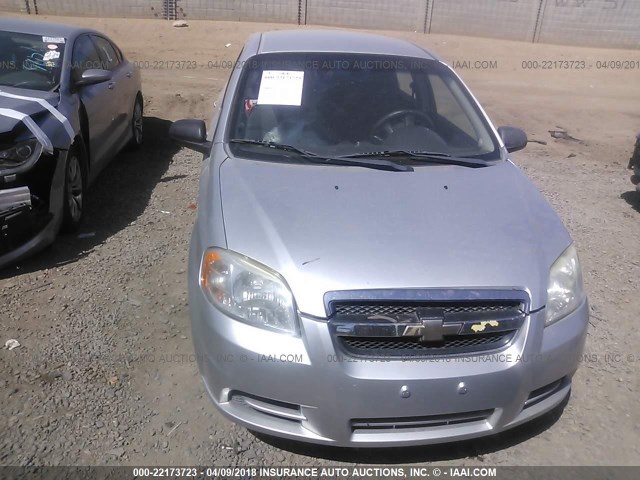 KL1TD5DE2BB134043 - 2011 CHEVROLET AVEO LS/LT 银色 照片 6