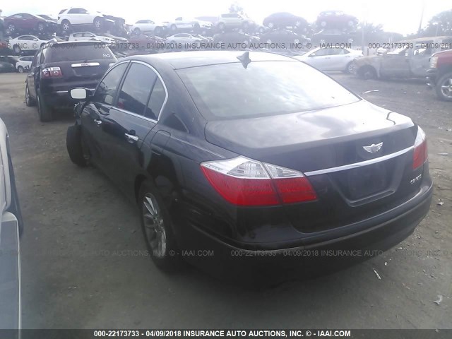 KMHGC4DE6BU145246 - 2011 HYUNDAI GENESIS 3.8L BLACK photo 3