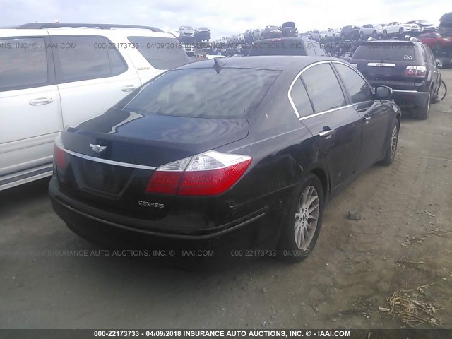 KMHGC4DE6BU145246 - 2011 HYUNDAI GENESIS 3.8L BLACK photo 4