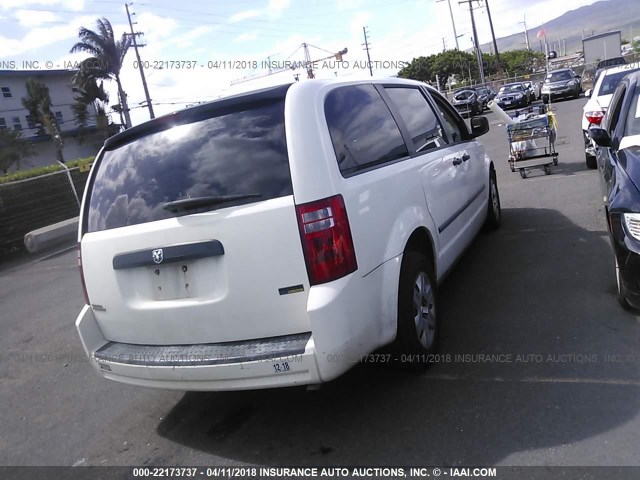 2D8HN44H58R755465 - 2008 DODGE GRAND CARAVAN SE WHITE photo 4