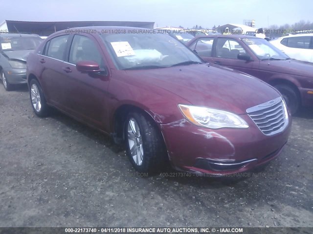 1C3CCBBB4DN545291 - 2013 CHRYSLER 200 TOURING MAROON photo 1