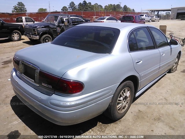 1G4HP54K524211631 - 2002 BUICK LESABRE CUSTOM Light Blue photo 4