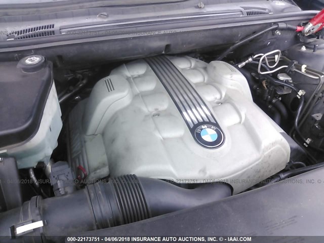 5UXFB53574LV02564 - 2004 BMW X5 4.4I BLACK photo 10