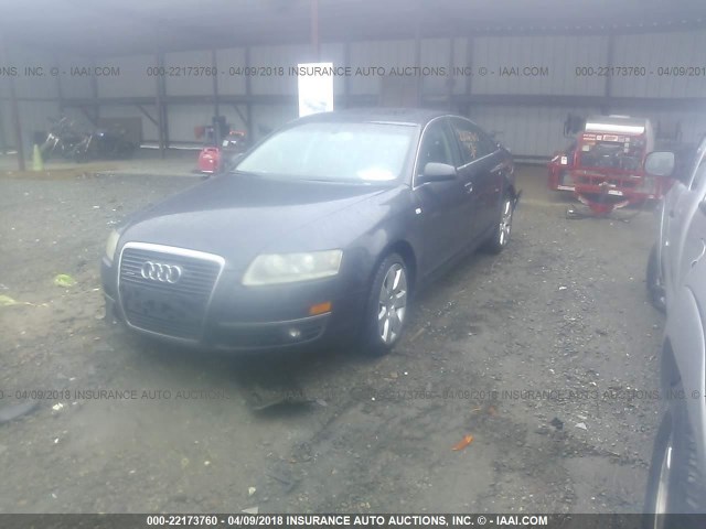 WAUDG74F76N044350 - 2006 AUDI A6 3.2 QUATTRO GRAY photo 2