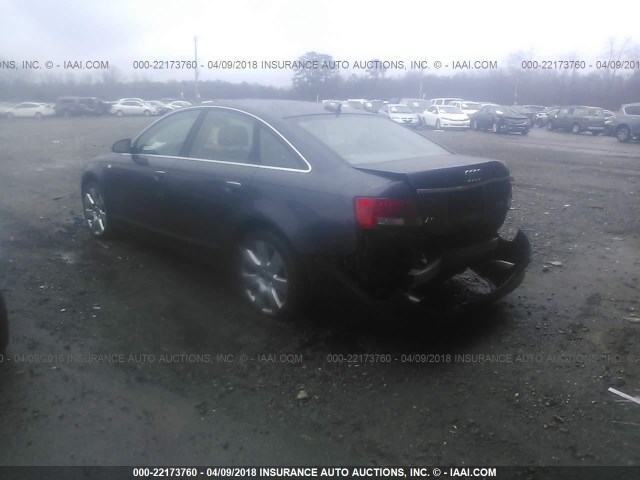 WAUDG74F76N044350 - 2006 AUDI A6 3.2 QUATTRO GRAY photo 3