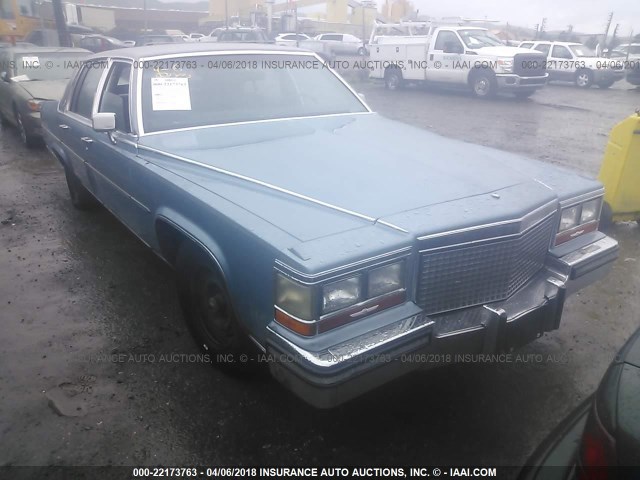 1G6DW51Y5JR759986 - 1988 CADILLAC BROUGHAM Light Blue photo 1