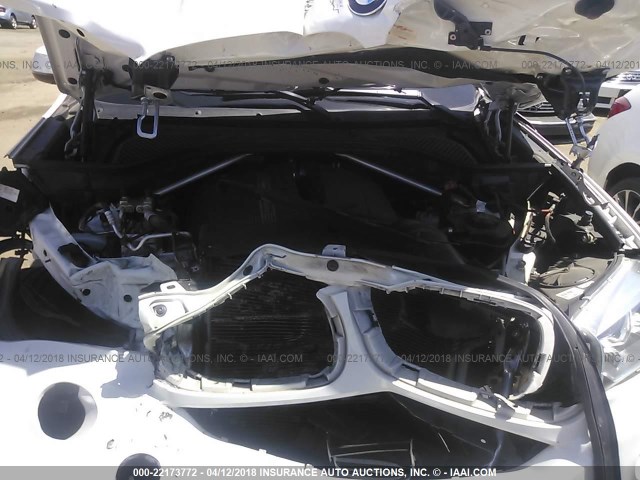 5UXKR2C50E0H34390 - 2014 BMW X5 SDRIVE35I WHITE photo 10