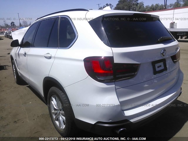 5UXKR2C50E0H34390 - 2014 BMW X5 SDRIVE35I WHITE photo 3