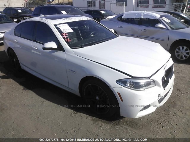 WBAXA5C55ED001531 - 2014 BMW 535 D WHITE photo 1