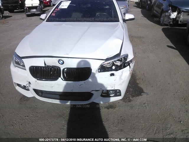WBAXA5C55ED001531 - 2014 BMW 535 D WHITE photo 6
