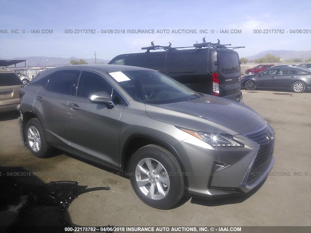 2T2ZZMCA1HC071729 - 2017 LEXUS RX 350/BASE/F SPORT SILVER photo 1