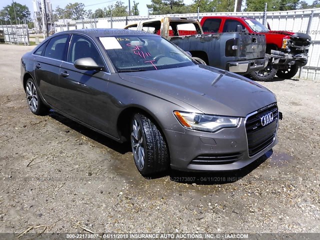 WAUGFAFC6DN035703 - 2013 AUDI A6 PREMIUM PLUS GRAY photo 1