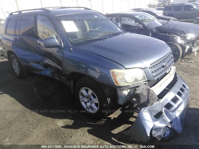 JTEGF21A630090934 - 2003 TOYOTA HIGHLANDER LIMITED BLUE photo 1