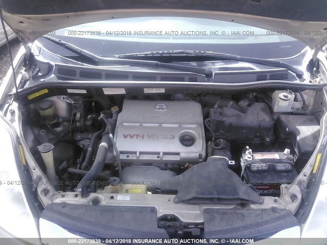 5TDBA22C96S076654 - 2006 TOYOTA SIENNA XLE/XLE LIMITED Champagne photo 10