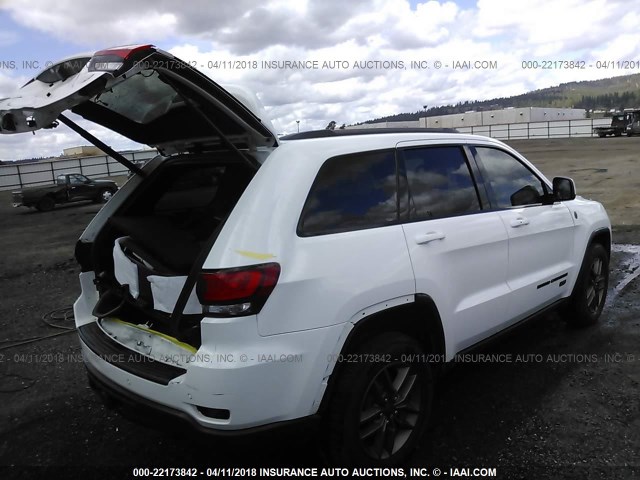 1C4RJFAG7GC441619 - 2016 JEEP GRAND CHEROKEE LAREDO WHITE photo 4