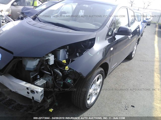 JN1AZ0CP2CT018380 - 2012 NISSAN LEAF SV/SL BLACK photo 2