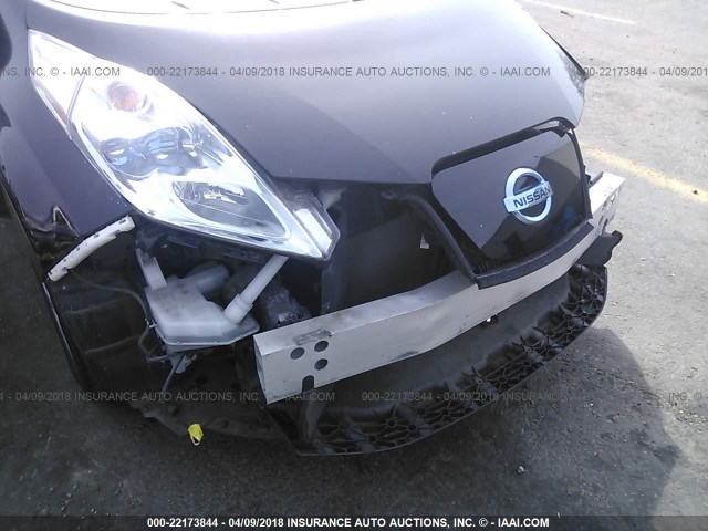 JN1AZ0CP2CT018380 - 2012 NISSAN LEAF SV/SL BLACK photo 6